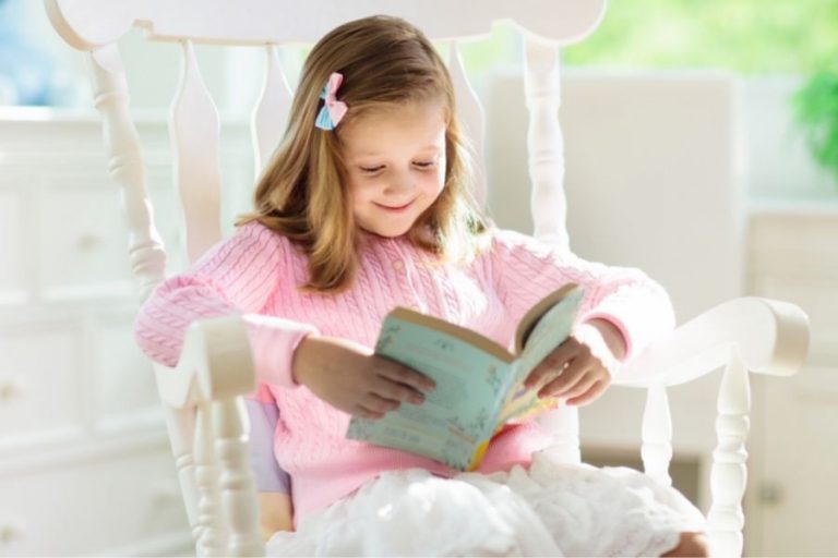 is my child ready to read little girl reading a book